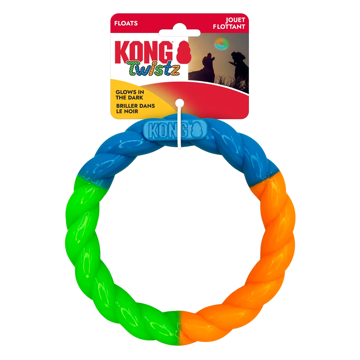 KONG DOG TWISTZ HIGH-VIZ RING ASST