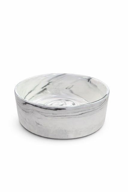 CATTITUDE CERAMIC BOWL MARBLE WHITE 400ML