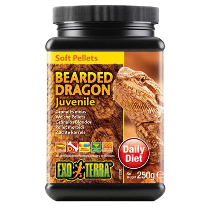 EXO TERRA SOFT PELLET BEARDED DRAGON JUVENILE 250G