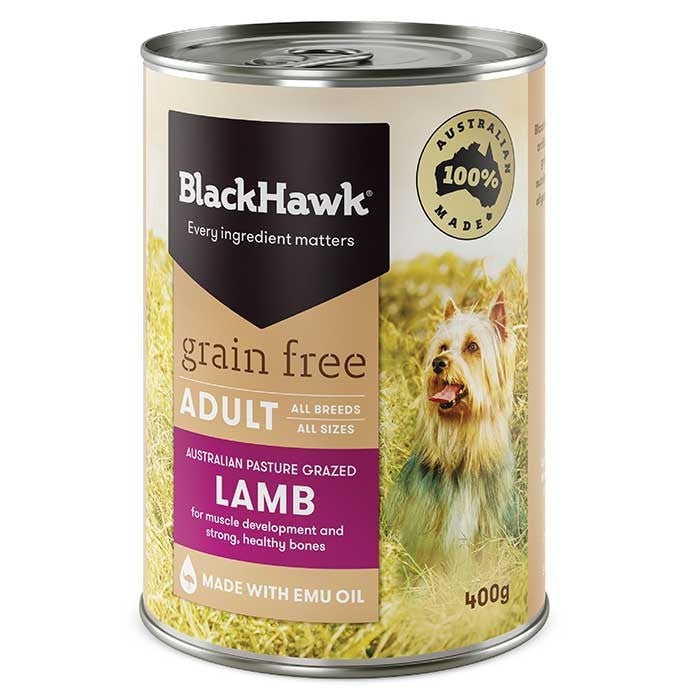 BLACK HAWK GRAIN FREE LAMB 400G