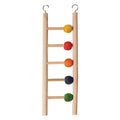 AVIONE WOODEN BIRD LADDER WITH BEADS 5 STEPS
