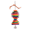KAZOO BIRD TOY RECTANGLE WOOD CHIPS & BELL LARGE