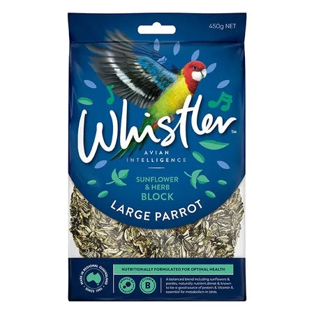 WHISTLER LARGE PARROT SUNFLOWER & HERB HANG BLOCK 450G