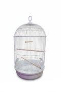 ROUND BIRD CAGE WITH HANGING HOOK ASST