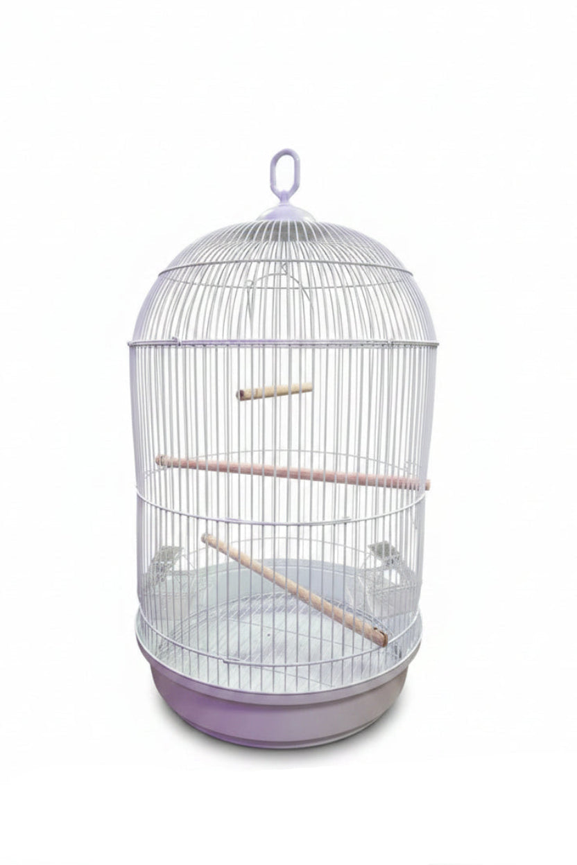 ROUND BIRD CAGE WITH HANGING HOOK