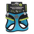 SCREAM REFLECTIVE QUICK FIT HARNESS XS BLUE