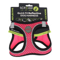 SCREAM REFLECTIVE QUICK FIT HARNESS XS PINK