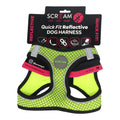 SCREAM REFLECTIVE QUICK FIT HARNESS MED GREEN
