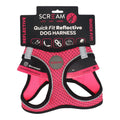SCREAM REFLECTIVE QUICK FIT HARNESS MED PINK