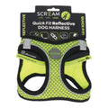 SCREAM REFLECTIVE QUICK FIT HARNESS XLRG GREEN