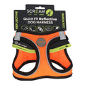 SCREAM REFLECTIVE QUICK FIT HARNESS XLRG ORANGE
