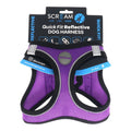 SCREAM REFLECTIVE QUICK FIT HARNESS SML PURPLE