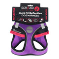 SCREAM REFLECTIVE QUICK FIT HARNESS MED PURPLE