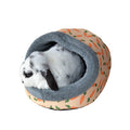 HOODED PLUSH PET CARROT BED FOR RABBITS, GUINEA PIGS & FERRETS