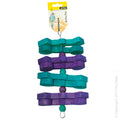 AVI ONE BIRD TOY WITH WOODEN SPRIAL AND BEADS