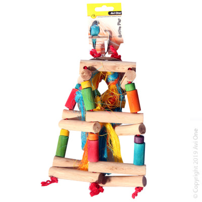 AVI ONE BIRD TOY WOODEN JUNGLE GYM MEDIUM
