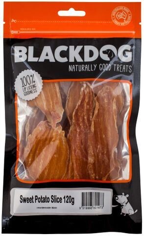 BLACKDOG SWEET POTATO SLICED 120G