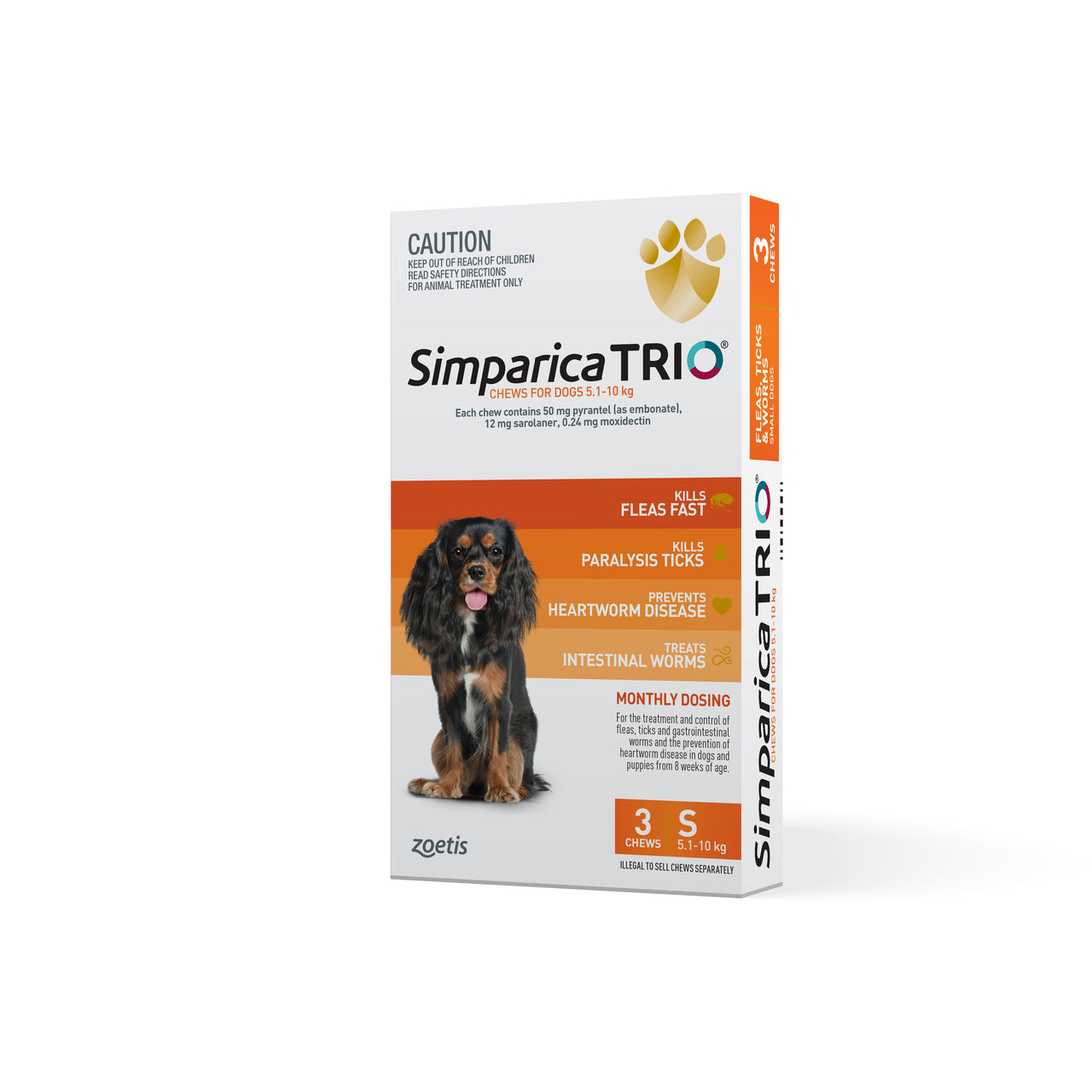 SIMPARICA TRIO 5.1-10KG 3 PACK