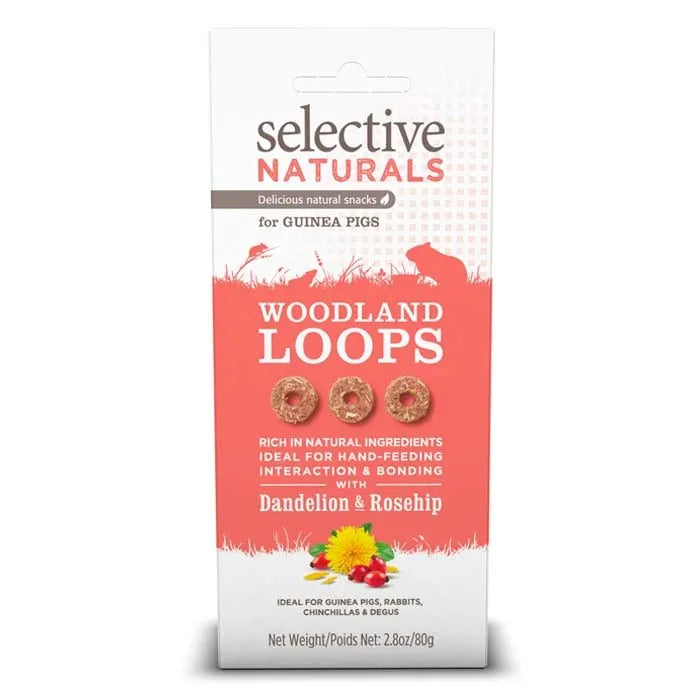 SCIENCE SELECTIVE WOODLAND LOOPS WITH DANDELION & ROSEHIP 80G