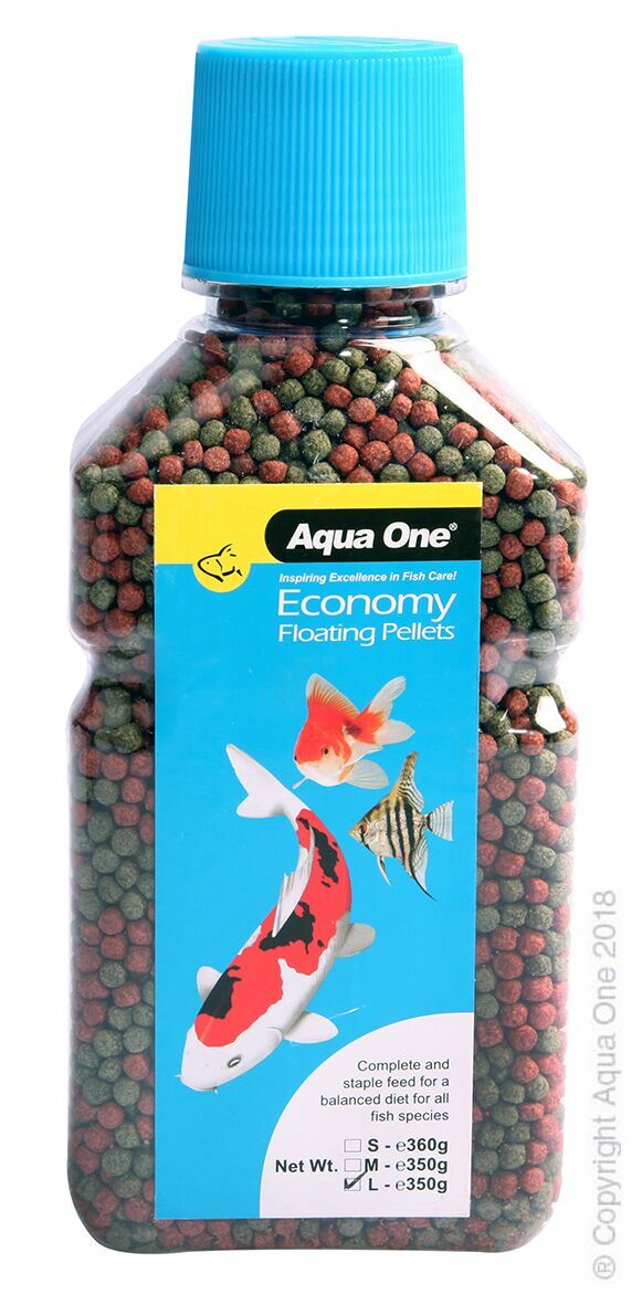 AQUA ONE ECONOMY FLOATING PELLETS LARGE 3MM 350G