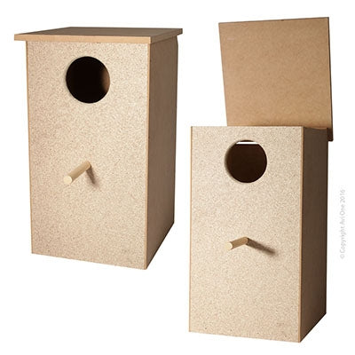 AVIONE WOODEN PARROT NEST BOX TALL