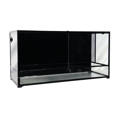REPTILE ONE RTF GLASS TERRARIUMS HINGE DOOR BLACK ASST