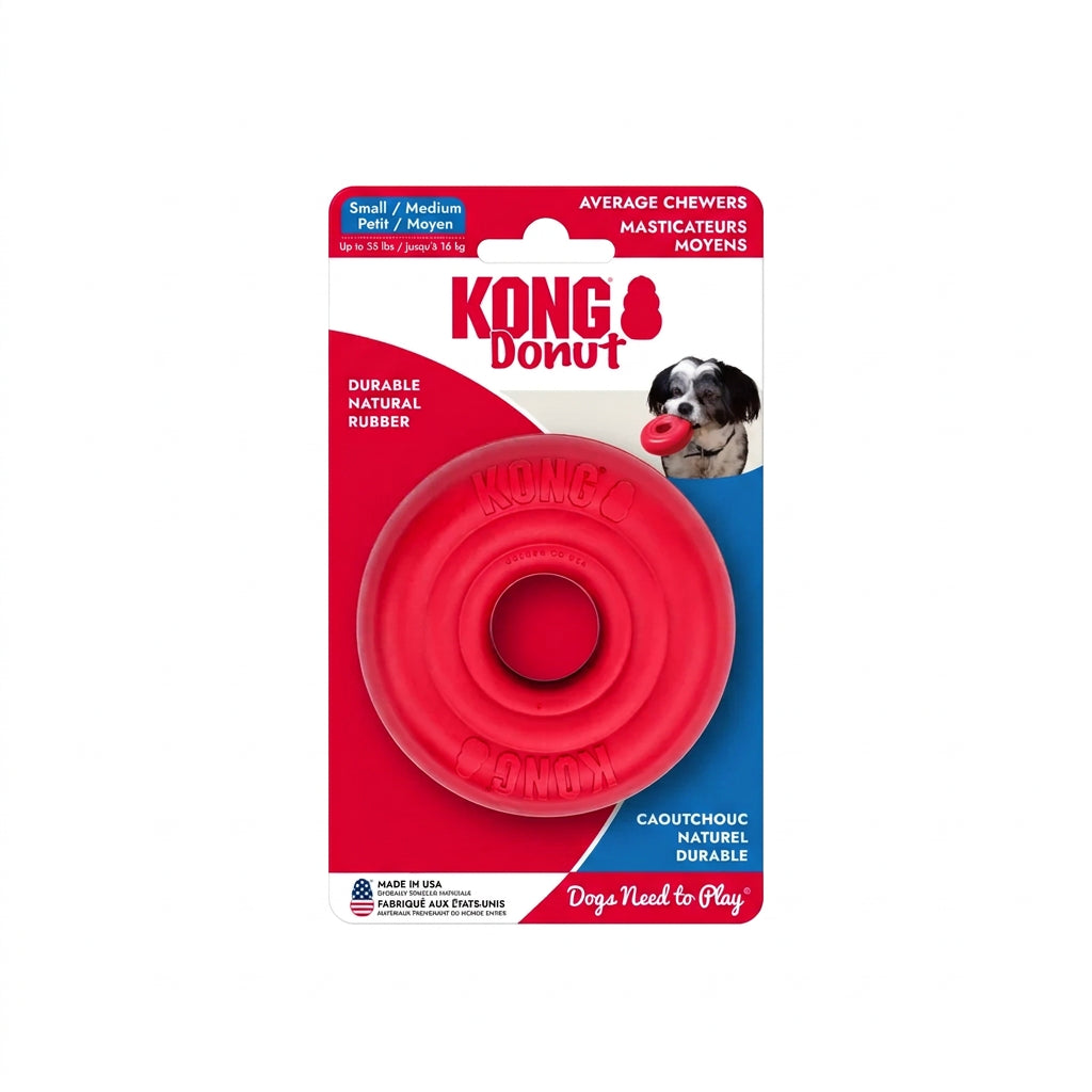 KONG DOG CLASSIC DONUT TOY SMALL/MEDIUM