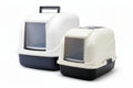 BONO FIDO HOODED CAT LITTER TRAY WITH FLAP DOOR ASST