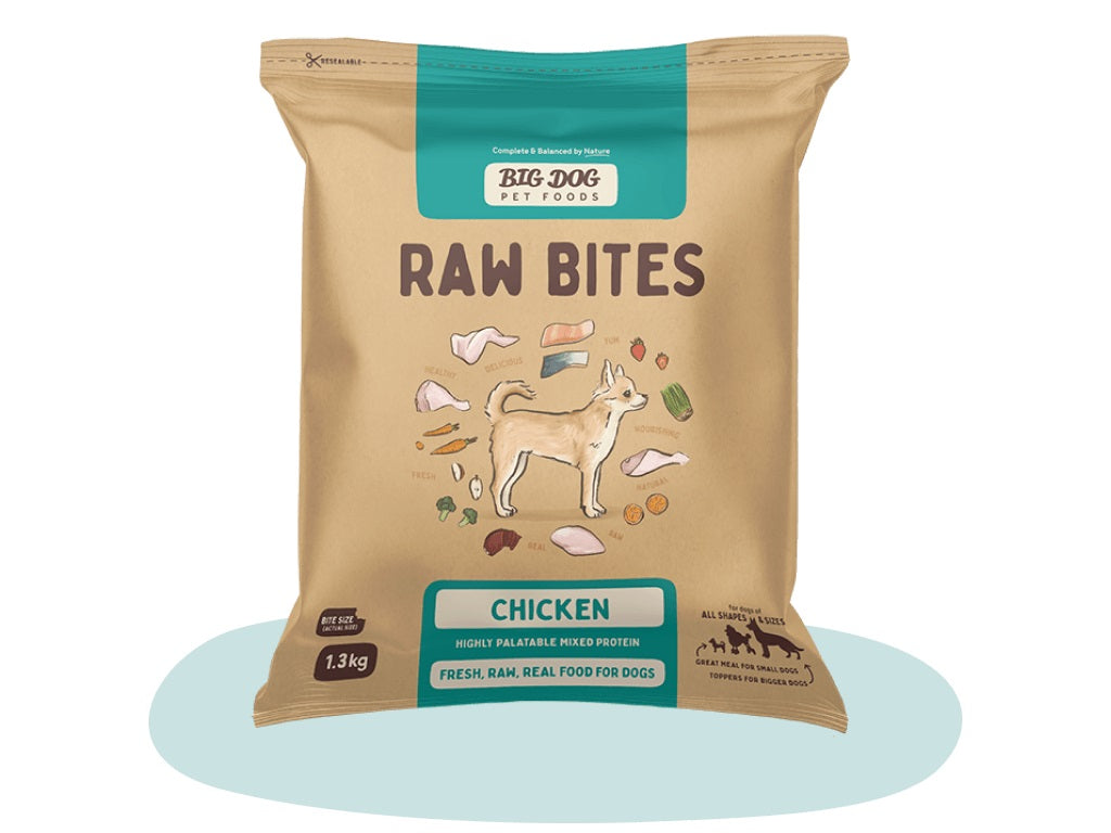 BIG DOG RAW BITES CHICKEN 1.3KG