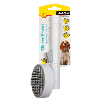 PETONE PET SLICKER BRUSH SELF CLEANING