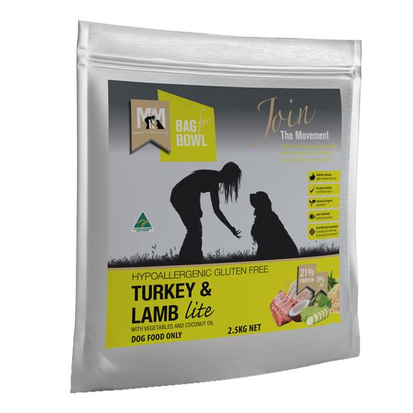 MEALS FOR MUTTS DOG TURKEY AND LAMB LITE 2.5KG