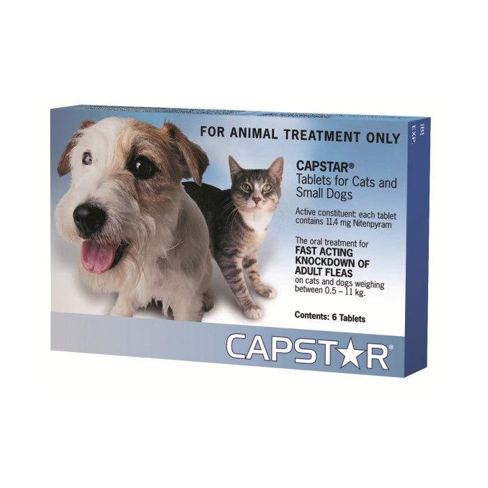 CAPSTAR FOR CATS AND SMALL DOGS 0.5-11KG 6 TABLETS