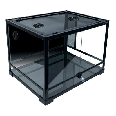 REPTILE ONE RTF GLASS TERRARIUMS HINGE DOOR BLACK ASST