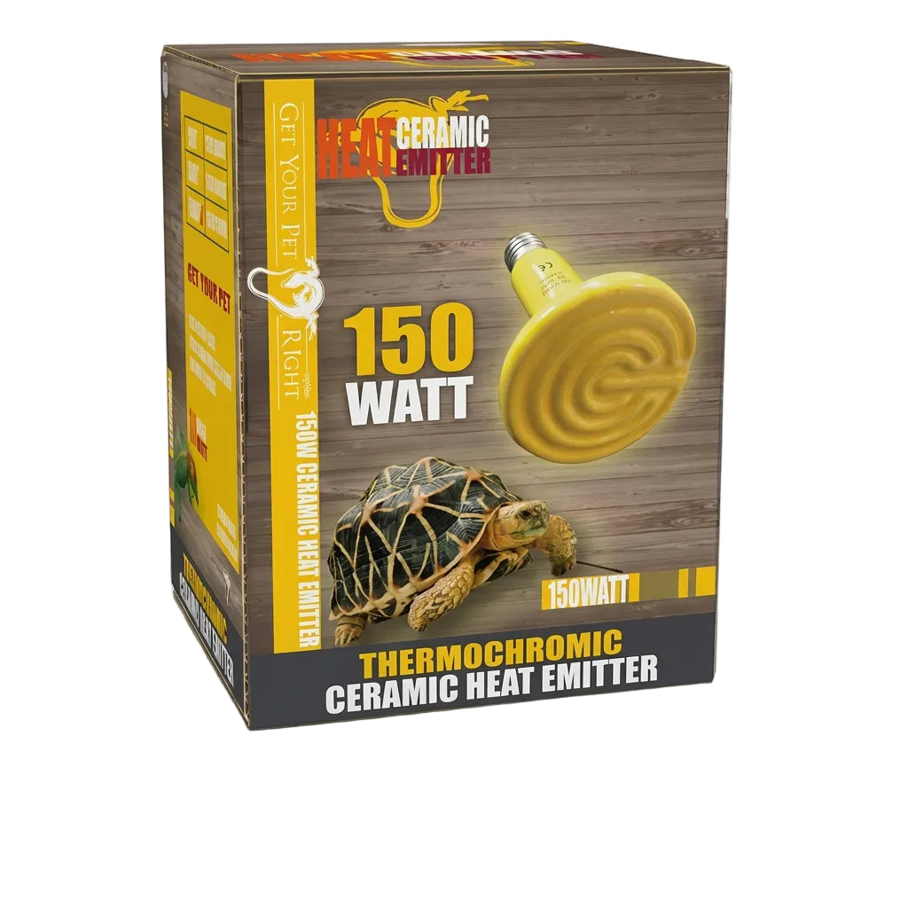 GET YOUR PET RIGHT THERMOCHROMIC CERAMIC HEAT EMITTER 150W