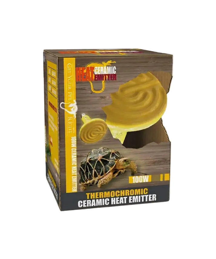GET YOUR PET RIGHT THERMOCHROMIC CERAMIC HEAT EMITTER 100W