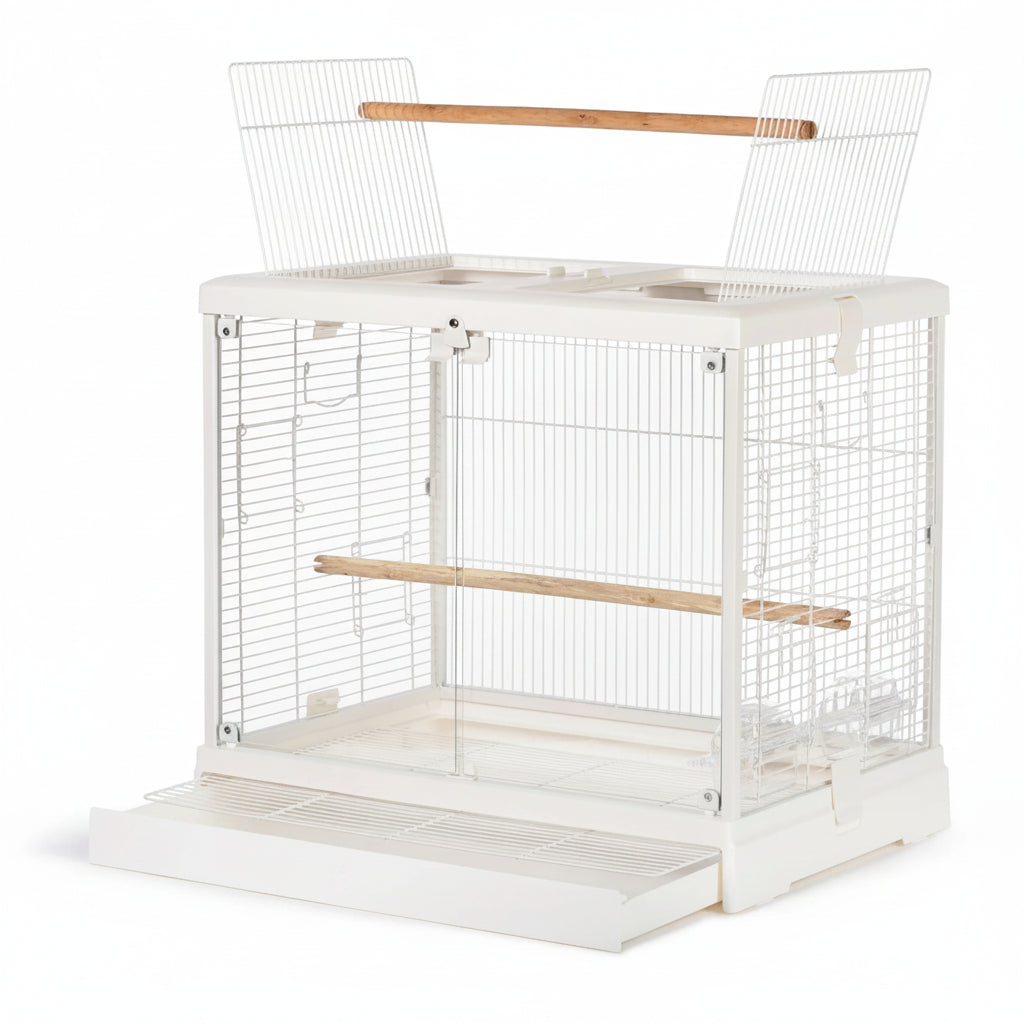 BONO FIDO CLEAR VIEW BIRD CAGE 47907 WHITE