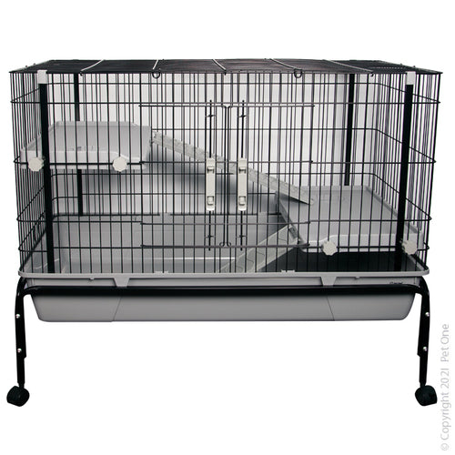 PETONE SMALL ANIMAL CAGE WITH STAND & RAMPS