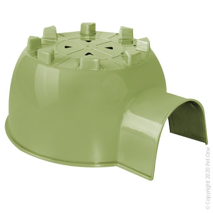 PET ONE SMALL ANIMAL IGLOO HIDE MEDIUM GREEN