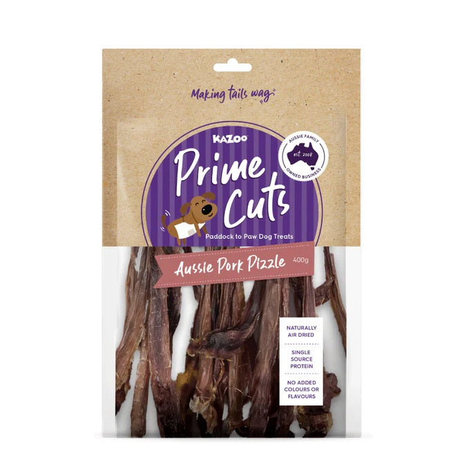 KAZOO PRIME CUTS AUSSIE PORK PIZZLE 400G