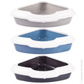 PETONE CORNER CAT LITTER TRAY LARGE ASST