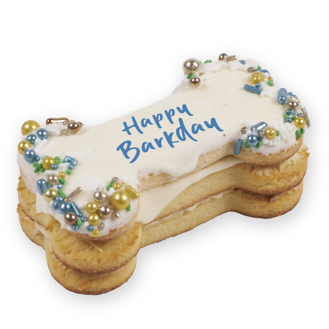 KAZOO BARNEYS BARKERY BIRTHDAY BONE COOKIE BLUE