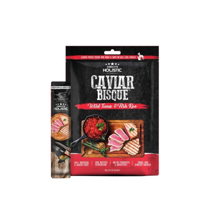 ABSOLUTE HOLISTIC CAVIAR BISQUE & TUNA TUBES 5PK 12G