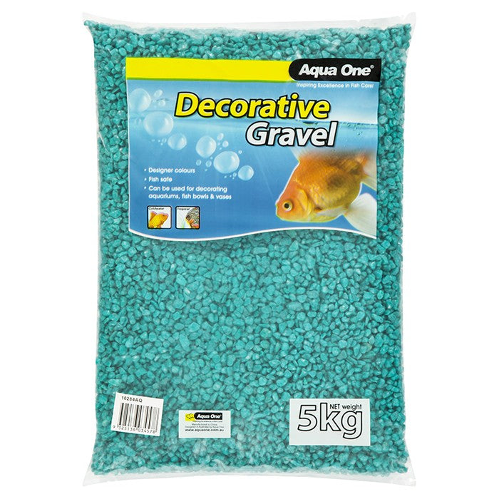AQUA ONE DECORATIVE GRAVEL AQUA 5KG