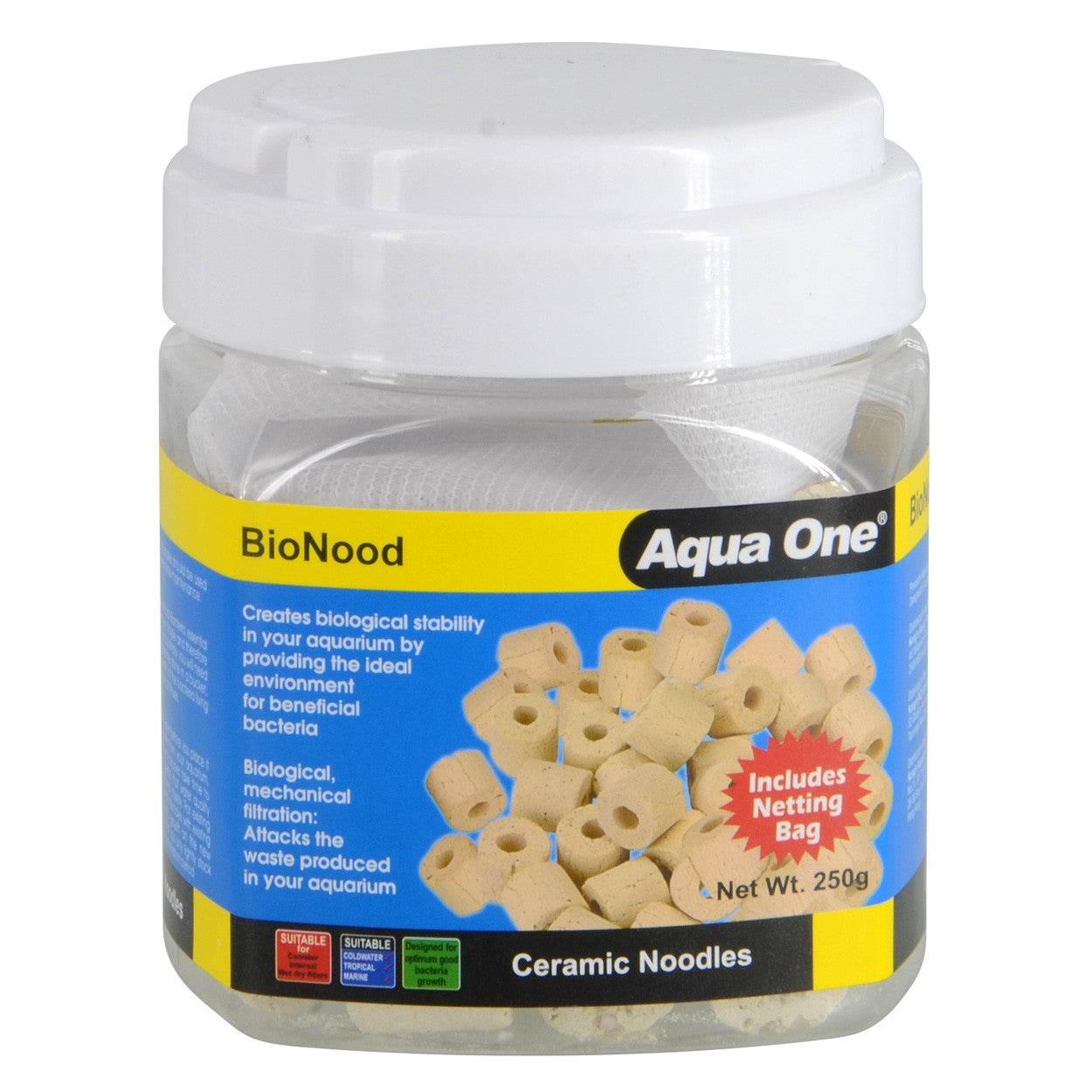 AQUA ONE BIONOOD CERAMIC NOODLES 250G
