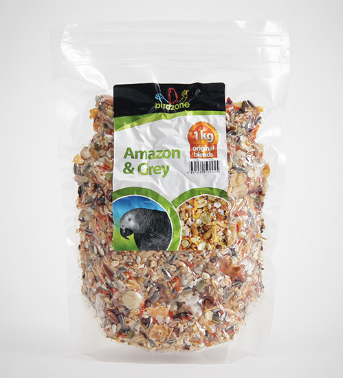 BIRDZONE AMAZON & GREY MIX 1KG