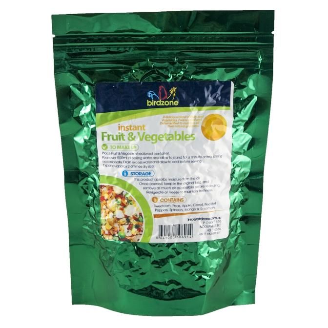 BIRDZONE INSTANT FRUIT AND VEG 120G