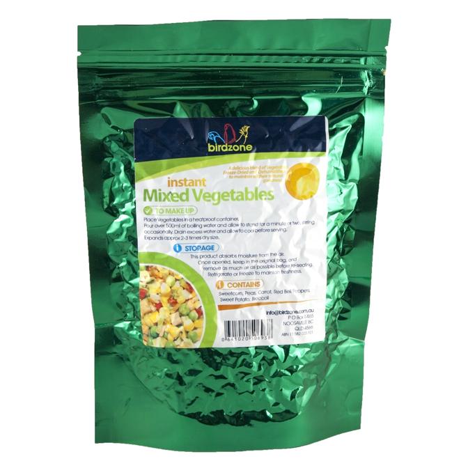 BIRDZONE INSTANT MIXED VEGETABLES 120G