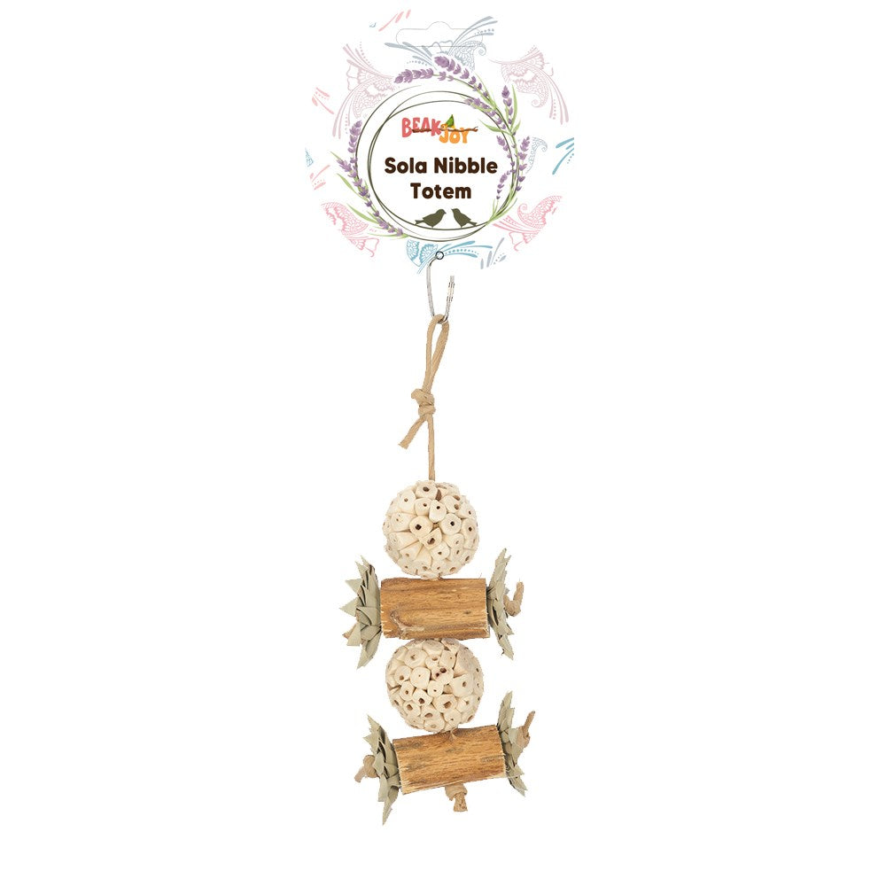 BEAK JOY SOLA NIBBLE TOTEM BIRD TOY