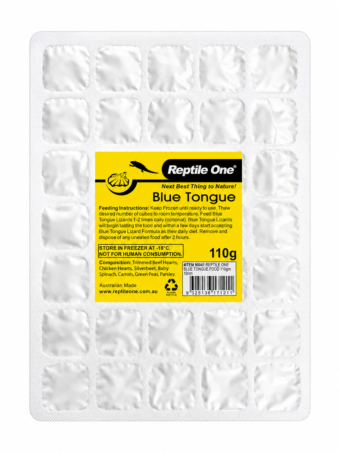 REPTILE ONE FROZEN BLUE TONGUE FOOD 110G