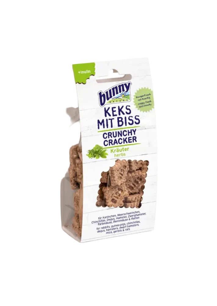 BUNNY NATURE CRUNCHY CRACKERS HERB TREATS 50G